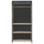 3-Tier Wardrobe Grey 79x40x170 cm Fabric 248187