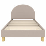 Children's Bed Frame with Headboard Light Grey 90 x 200 cm 42011038
