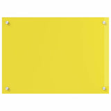 Kitchen Backsplash 2 pcs Yellow 70 x 60 cm Tempered Glass 3415472