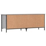 Shoe Cabinet Grey Sonoma 131x35x50 cm Engineered Wood 831851