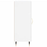 Sideboard High Gloss White 34.5x34x90 cm Engineered Wood 828774