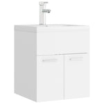 ZNTS Sink Cabinet with Built-in Basin White Engineered Wood 3071261