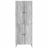 Cabinet Set 2 pcs Grey Sonoma Engineered Wood 3416868