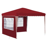Pop-up Party Tent 288 x 288 x 245 cm Burgundy Oxford Fabric 42019763