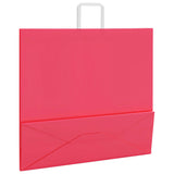Paper Bags 250 pcs with Handles Pink 54x15x49 cm 4101906