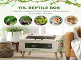 111L Vivarium for Snakes, Lizards, Horned Frogs, Chameleons, Hamsters, Gerbils with Tempered Glass T3398P375366