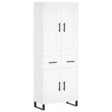 Highboard White 69.5x34x180 cm Engineered Wood 3199897