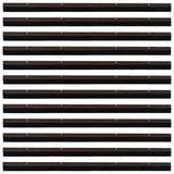 Screw-on Door Brush Seals 12 pcs Brown 100 cm Aluminium Alloy 42019446