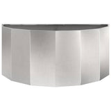 Planter Silver 120 x 60 x 50 cm Stainless Steel 883707