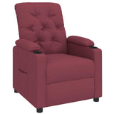 Recliner Chair Wine Red Fabric 339105