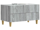 Bedside Cabinet Grey Sonoma 62 x 34.5 x 48 cm Engineered Wood 894551