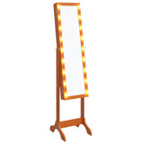 Free-Standing Mirror with LED 34x37x146 cm 351768