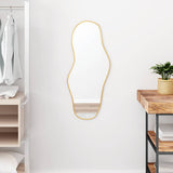 Wall Mirror Gold 80x35 cm 348261