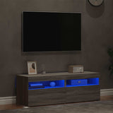 TV Cabinets 2 pcs with LED Lights Grey Sonoma 60x35x40 cm 815681