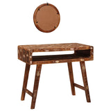 Dressing Table Brown 90 x 76 x 45 cm Solid Reclaim Wood 4104566