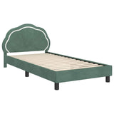 Children's Bed Frame with Headboard Sea Green 80 x 200 cm 42010913