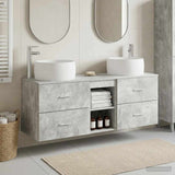 Bathroom Furniture Set 3 pcs Concrete Grey 49.5 x 44.5 x 66 cm 3405926