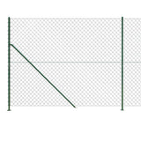 Chain Link Fence with Flange Green 1.4x10 m 153939