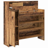 Shoe Cabinet 100.5 x 28 x 100 cm Engineered Wood Old Wood 871386