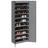Shoe Rack Grey Non-woven fabric , steel Medium 337259