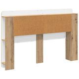 Headboard Cabinet with Storage Artisan Oak Engineered Wood 8001290
