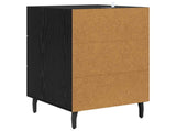 Bedside Cabinet Black Oak 40 x 40 x 66 cm Engineered Wood 882136