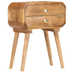 ZNTS Bedside Cabinet 43x30x58 cm Solid Mango Wood 285851