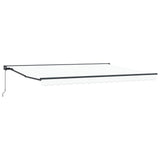 Manual Retractable Awning White 5 x 3.5 m 3420491
