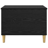 Bedside Cabinet Black Oak 60 x 44.5 x 45 cm Engineered Wood 881170