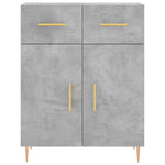 Highboard Concrete Grey 69.5x34x180 cm Engineered Wood 3199869