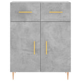 Highboard Concrete Grey 69.5x34x180 cm Engineered Wood 3199869