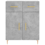 Highboard Concrete Grey 69.5x34x180 cm Engineered Wood 3199869