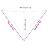 Sun Shade Sail Blue and White 5 x 5 x 6 m 100% Polyester Oxford 42031192