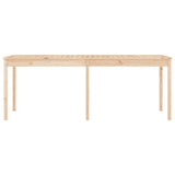 Garden Table 203.5x100x76 cm Solid Wood Pine 823983