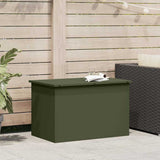 Outdoor Storage Box Olive Green 80 x 50.5 x 50 cm Steel 874570
