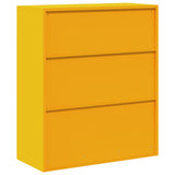 Storage Cabinet Mustard Yellow 90 x 40 x 105 cm Steel 891649