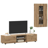 TV Cabinet Set FLORIN 3 pcs Artisan Oak Engineered Wood 3397933