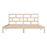 3101238 Bed Frame without Mattress Solid Wood Pine 200x200 cm