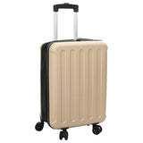Suitcase Folding Champagne 34 x 23 x 55.5 cm ABS Plastic 42006254