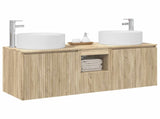 Bathroom Cabinet Set 3 pcs Sonoma Oak 49.5 x 44.5 x 65.5 cm 3405739