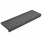 Stair Mats 30 pcs 65x21x4 cm Dark Grey Rectangular Edge 3365766
