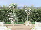 Wedding Arch White 100 x 39 x 200 cm Steel 42023035