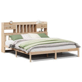 Bookcase Bed without Mattress 180x200 cm Super King Solid Wood Pine 3322347