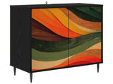 Sideboard BONN Black Oak 69 x 33 x 76 cm Engineered Wood 8006941