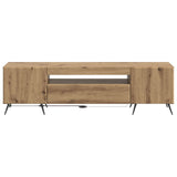LED TV Cabinet Artisan Oak Engineered Wood 897574