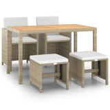 Garden Dining Set Beige, Cream White 3095501