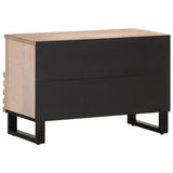 TV Cabinet White 70x34x46 cm Solid Wood Mango 377444