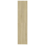 Book Cabinet/Room Divider Sonoma Oak 80x30x135 cm Engineered Wood 811712