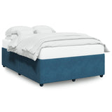 Bed Frame without Mattress Blue 140x190 cm Velvet 3285010