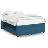 Bed Frame without Mattress Blue 140x200 cm Velvet 3285016